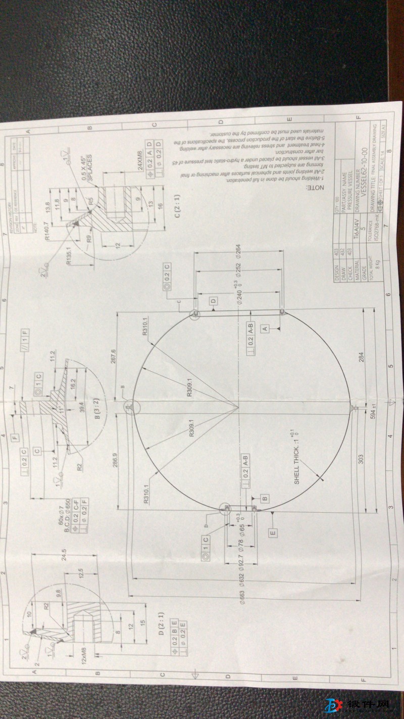 求購球體鍛件