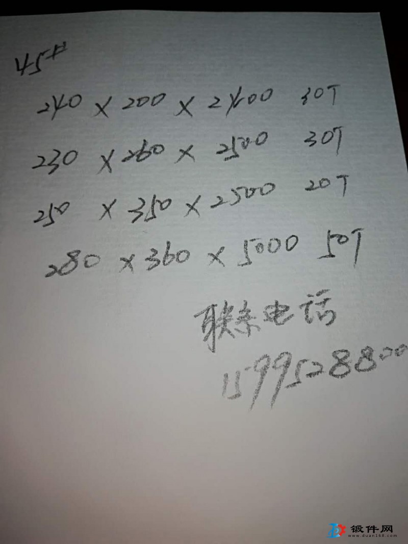 求購模塊鍛件