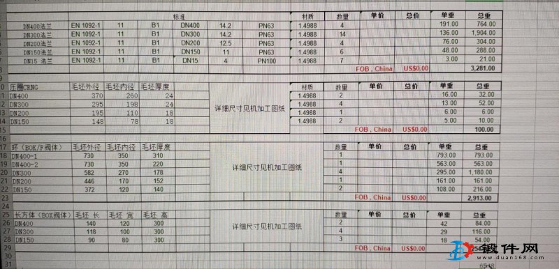 求購1.4988材質(zhì)法蘭鍛件