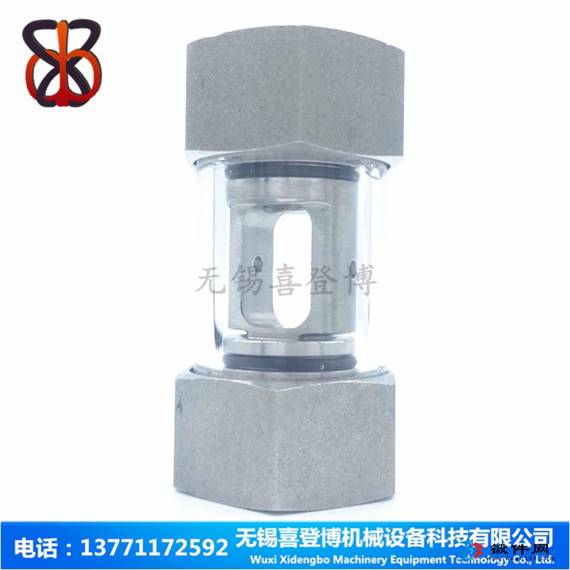 304不銹鋼管式直通水流指示器空心油流量指示器可視觀察器視鏡