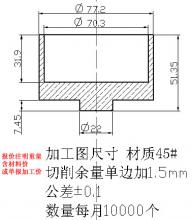求購(gòu)紅沖毛坯件,材質(zhì)45鋼